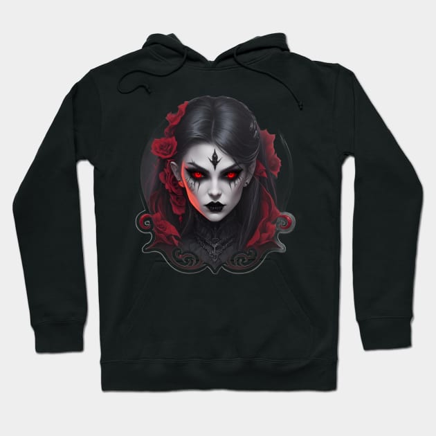 Vampire girl Hoodie by Spaceboyishere